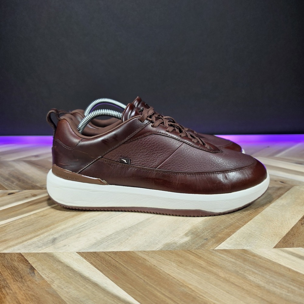 Wolf & Shepherd Baller One Men's 10.5 Maple White Leather Sneaker Shoes EU 43.5